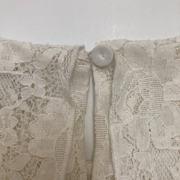 BCBG MaxAzria Knee Length Off-White Lace Dress - Picture 8 of 10
